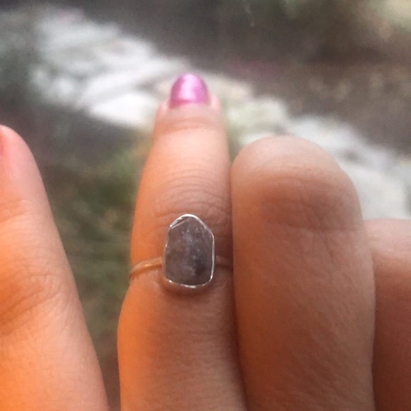 Sterling silver rutilated quartz ring - Picture 4 of 8